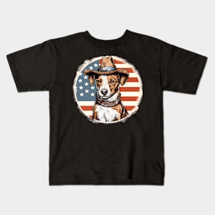 Jack Russell Terrier 4th of July Kids T-Shirt